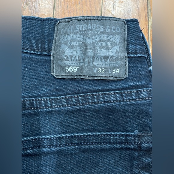 Levi's Men's Deep Indigo Straight Jeans - Picture 6 of 15